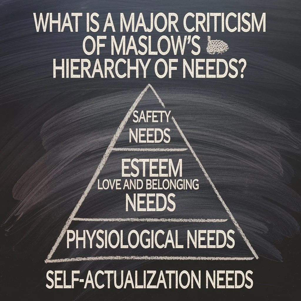 What is a Major Criticism of Maslow’s Hierarchy of Needs?